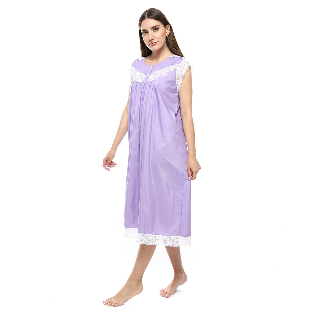 KHW-708 قميص نوم لينوه نصف كم