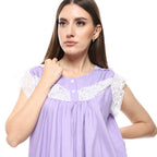 KHW-708 قميص نوم لينوه نصف كم