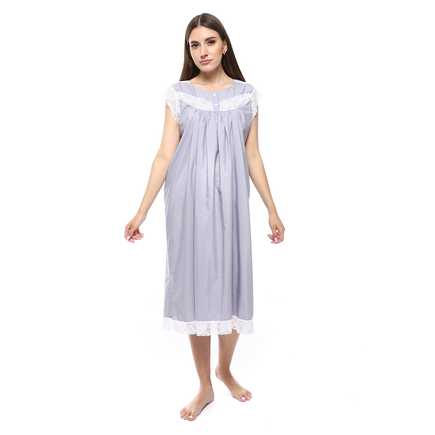 KHW-708 قميص نوم لينوه نصف كم