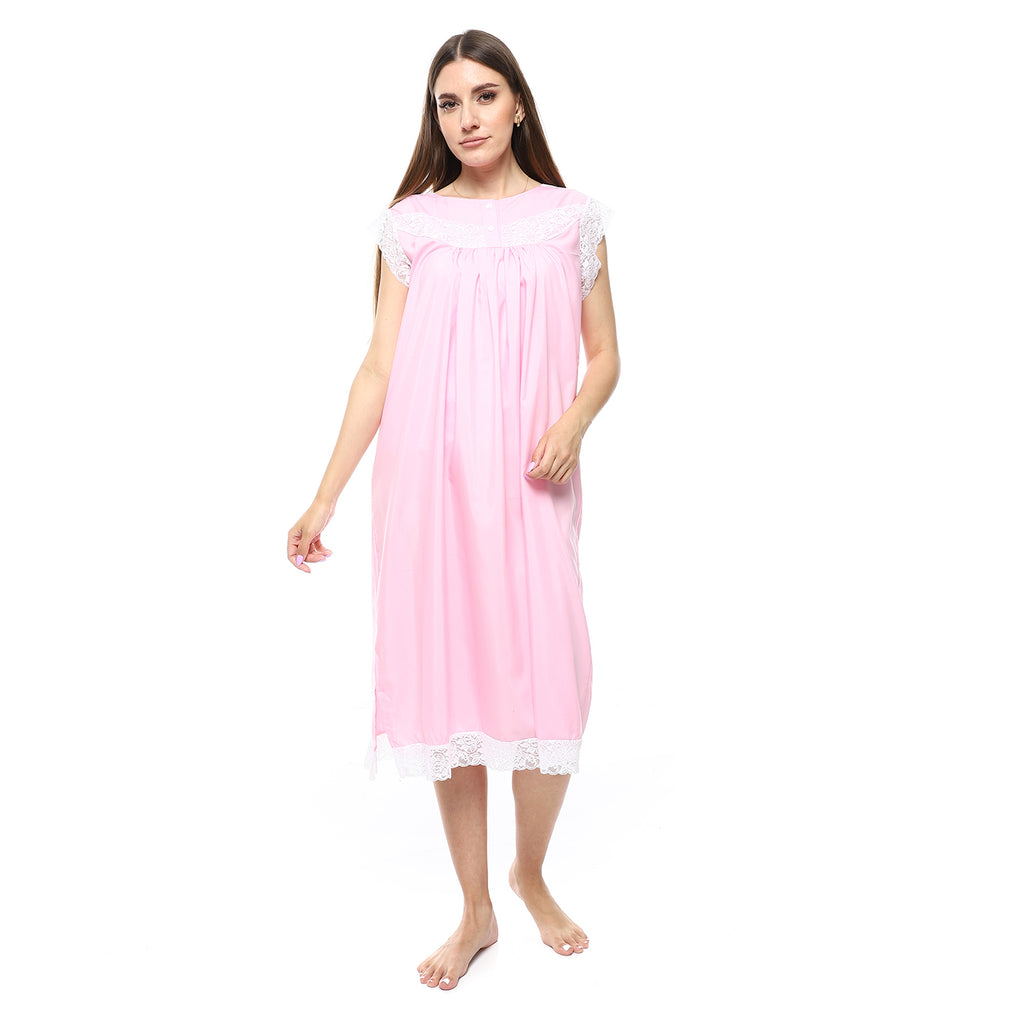KHW-708 قميص نوم لينوه نصف كم