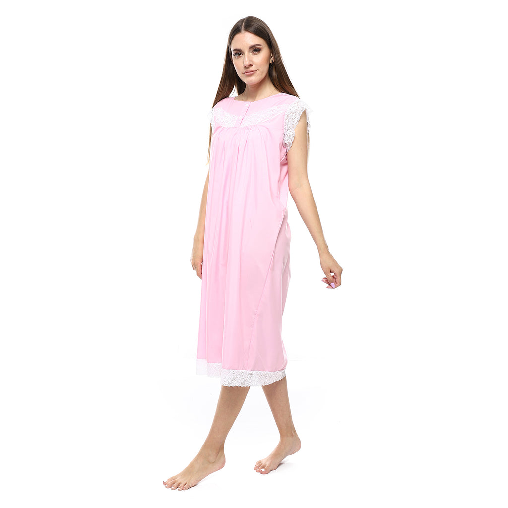 KHW-708 قميص نوم لينوه نصف كم