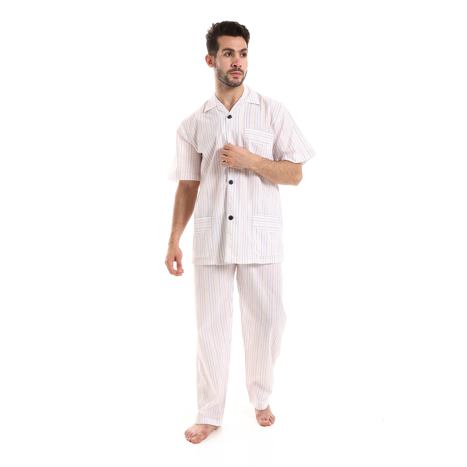 KHM-8046 بجامة صيفي قطن بياقة Translation missing: ar.content.product_image_main