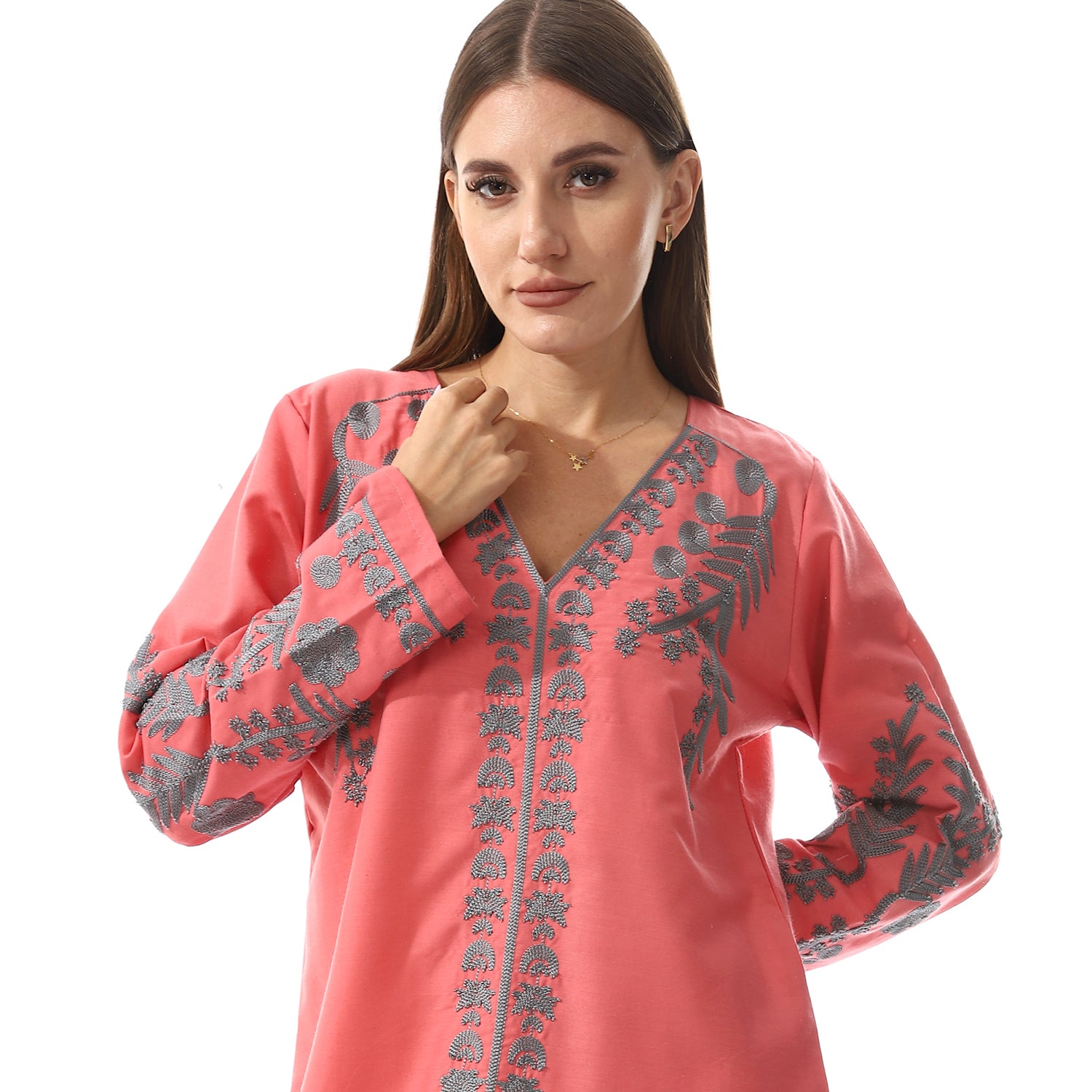 KHW9002 جلابية بيت حريمي كم طويل Translation missing: ar.content.product_image_secondary