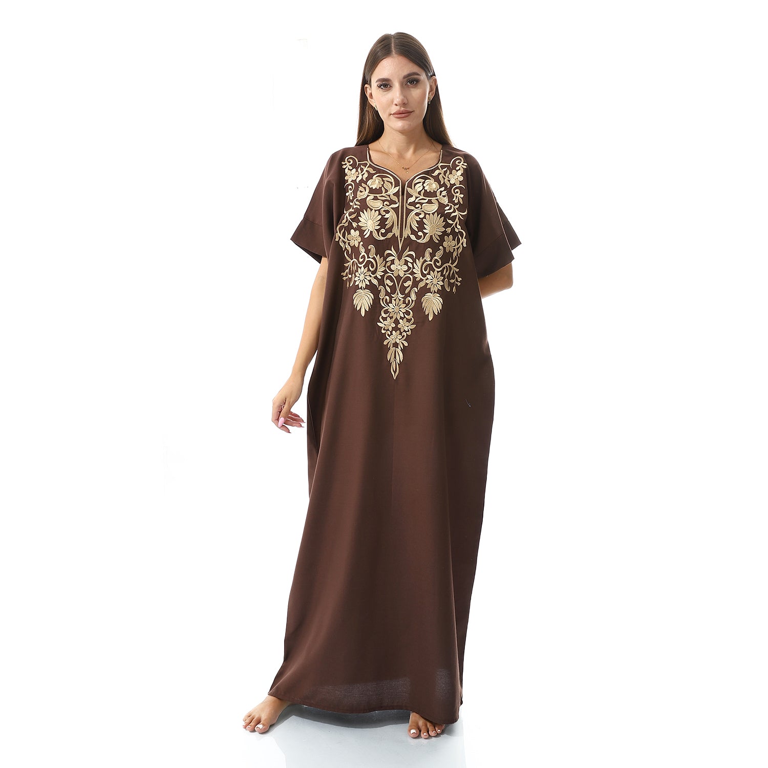 KHW9004 جلابية بيت حريمي نصف كم Translation missing: ar.content.product_image_main