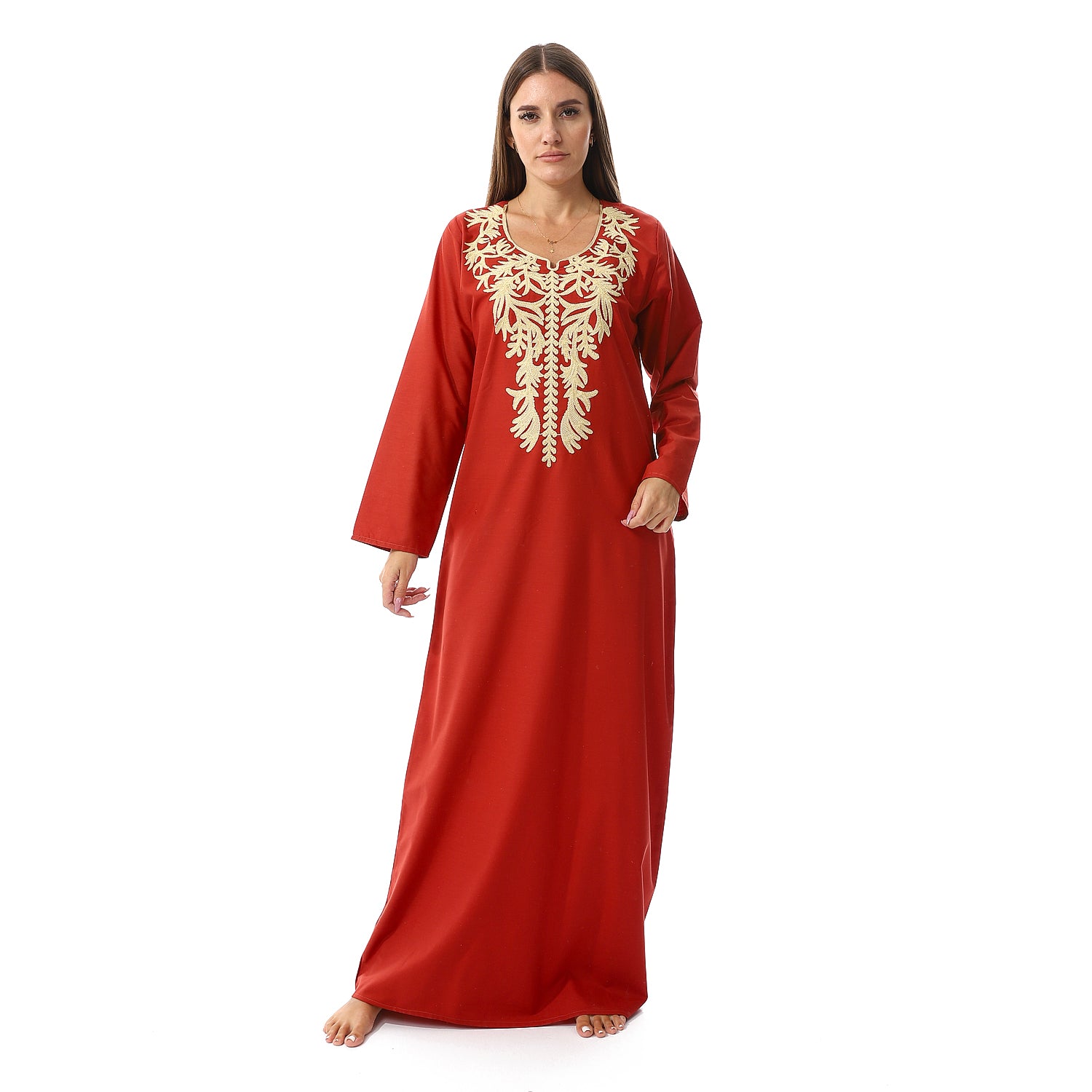 KHW9006 جلابية بيت حريمي كم طويل Translation missing: ar.content.product_image_main