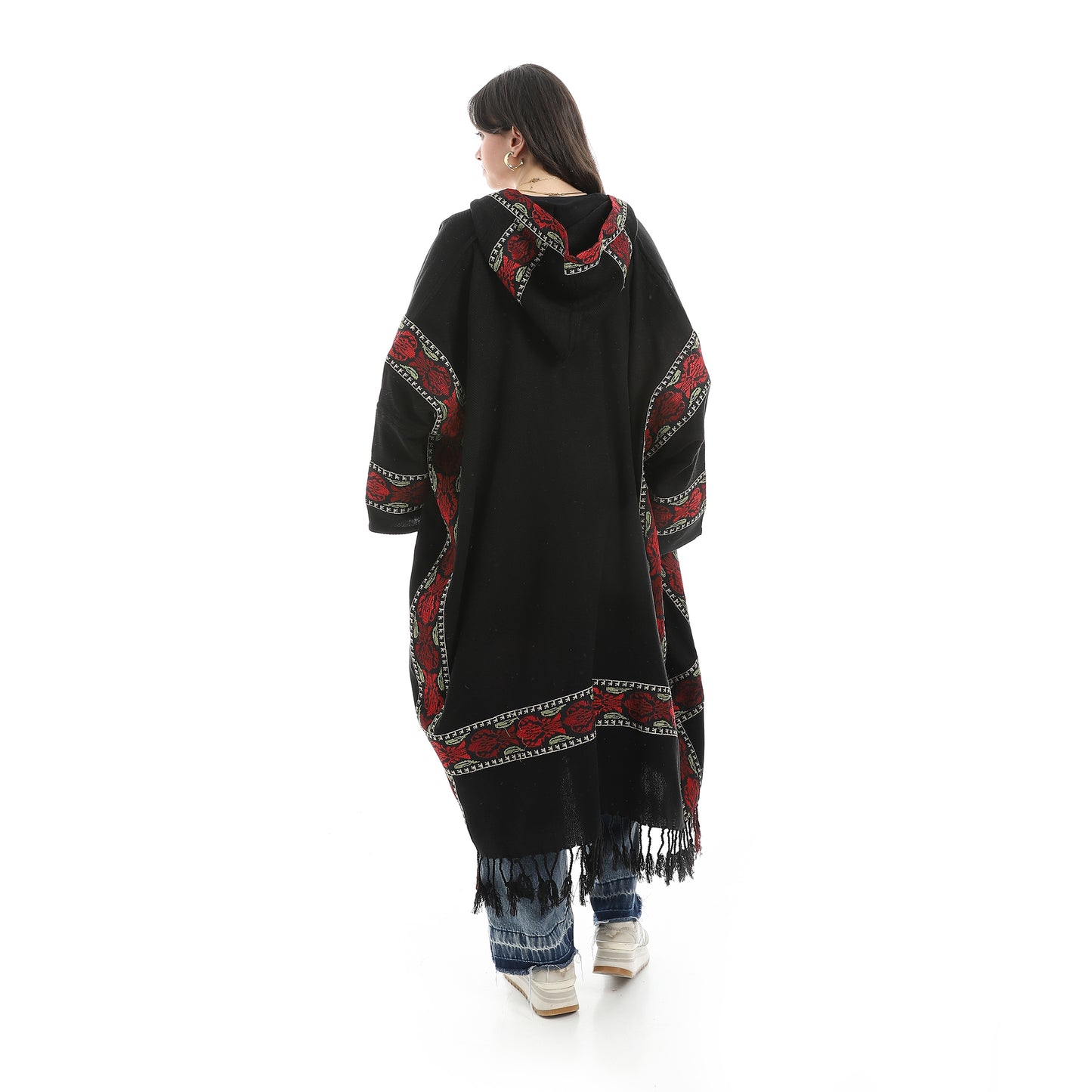 KHW*9055 شال حريمي صوف مطرز