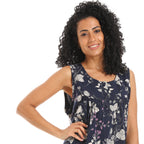 D76-S25 قميص نوم كت بالداتيل قطن