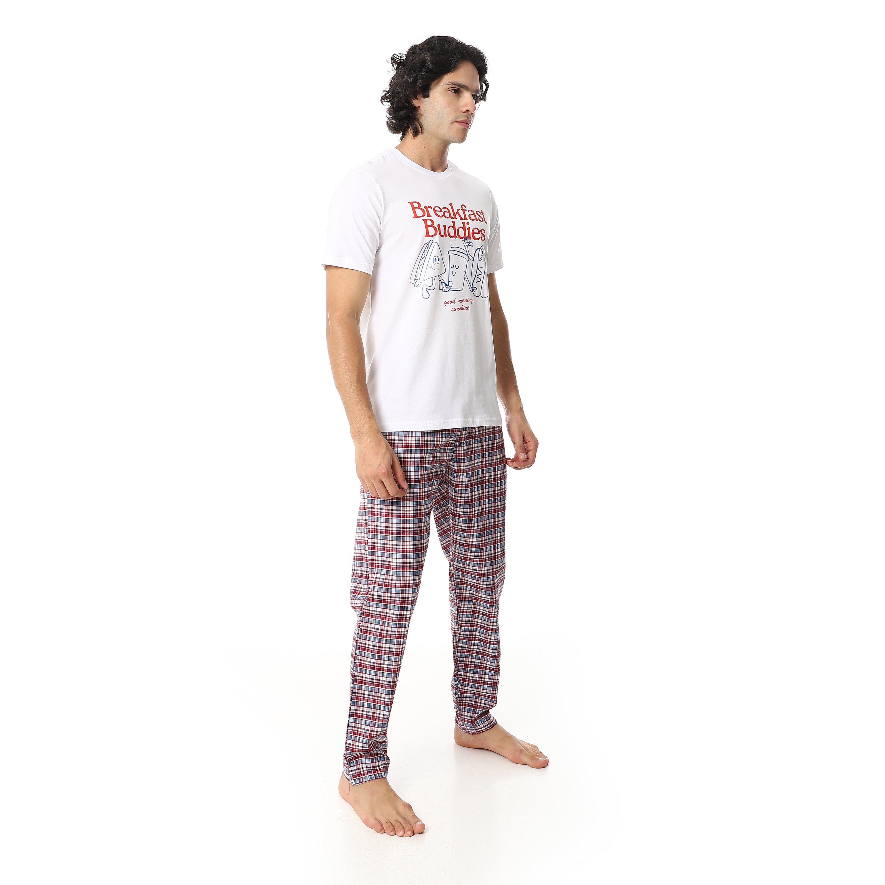 J23 بجامة صيفي قطن بنطلون كاروه Translation missing: ar.content.product_image_secondary