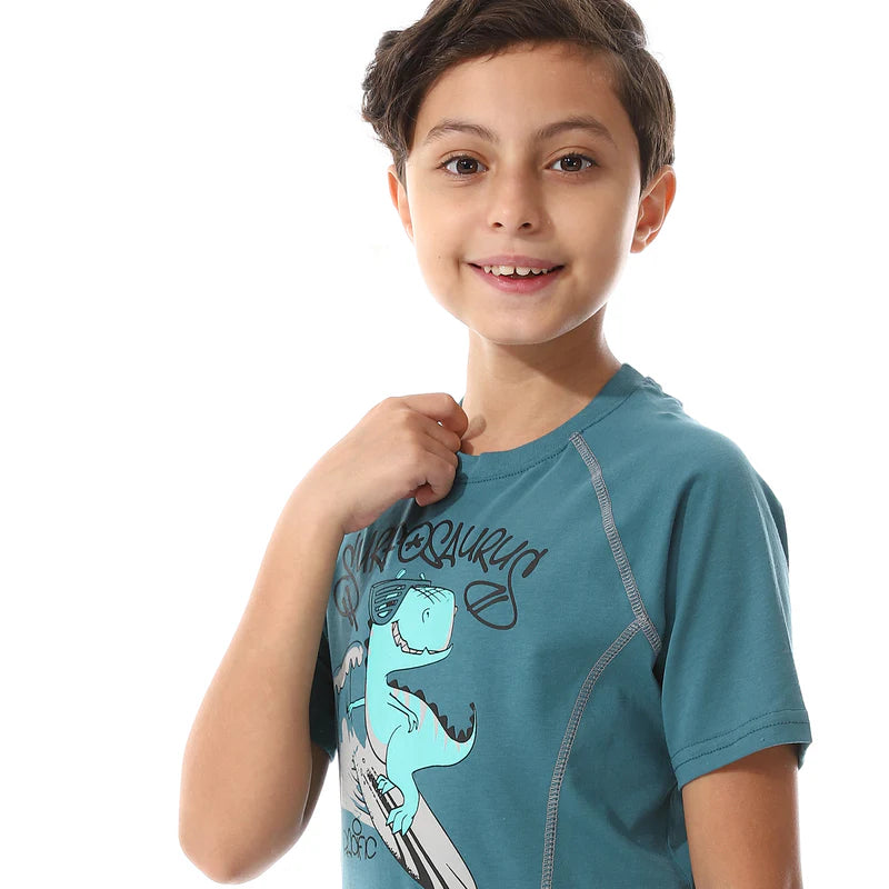 J04 بجامة أولادي صيفي قطن