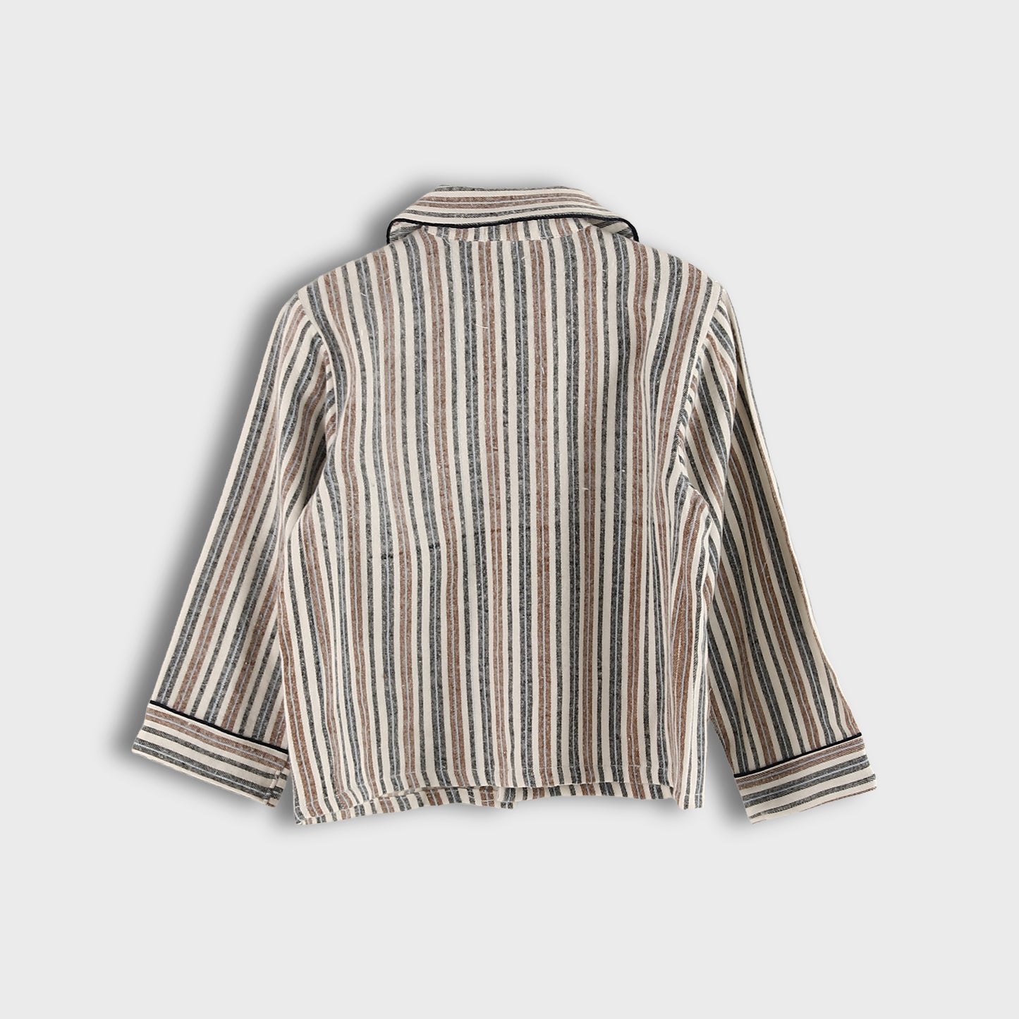 B*8014 بجامة كستور شتوي مقلمة ألوان