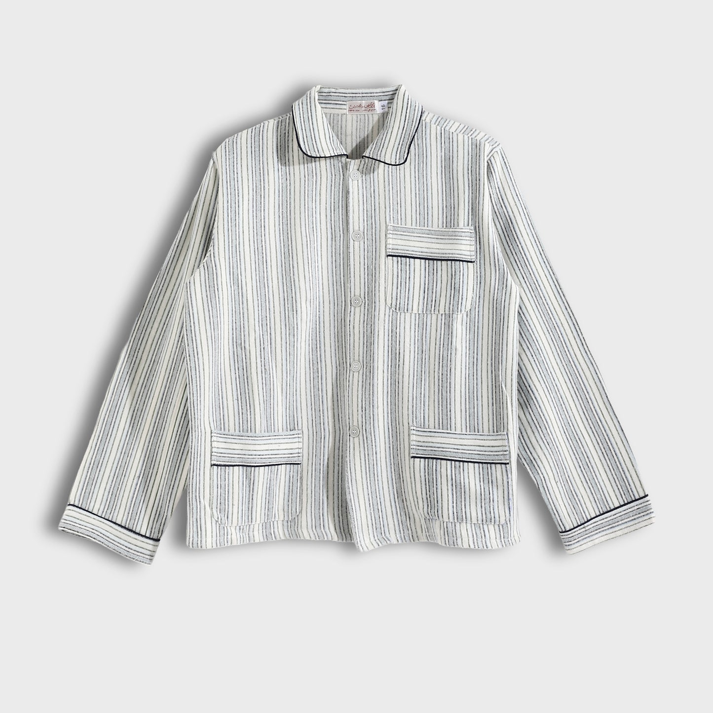 H-8014 بجامة كستور شتوي مقلمة ألوان