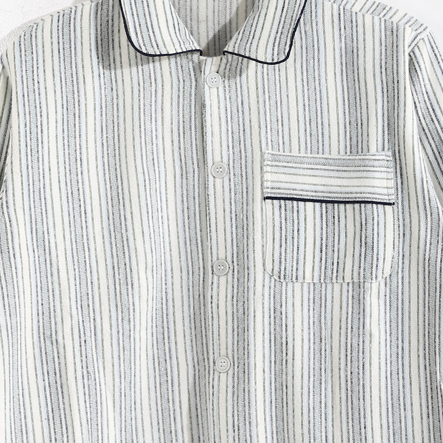 H-8014 بجامة كستور شتوي مقلمة ألوان