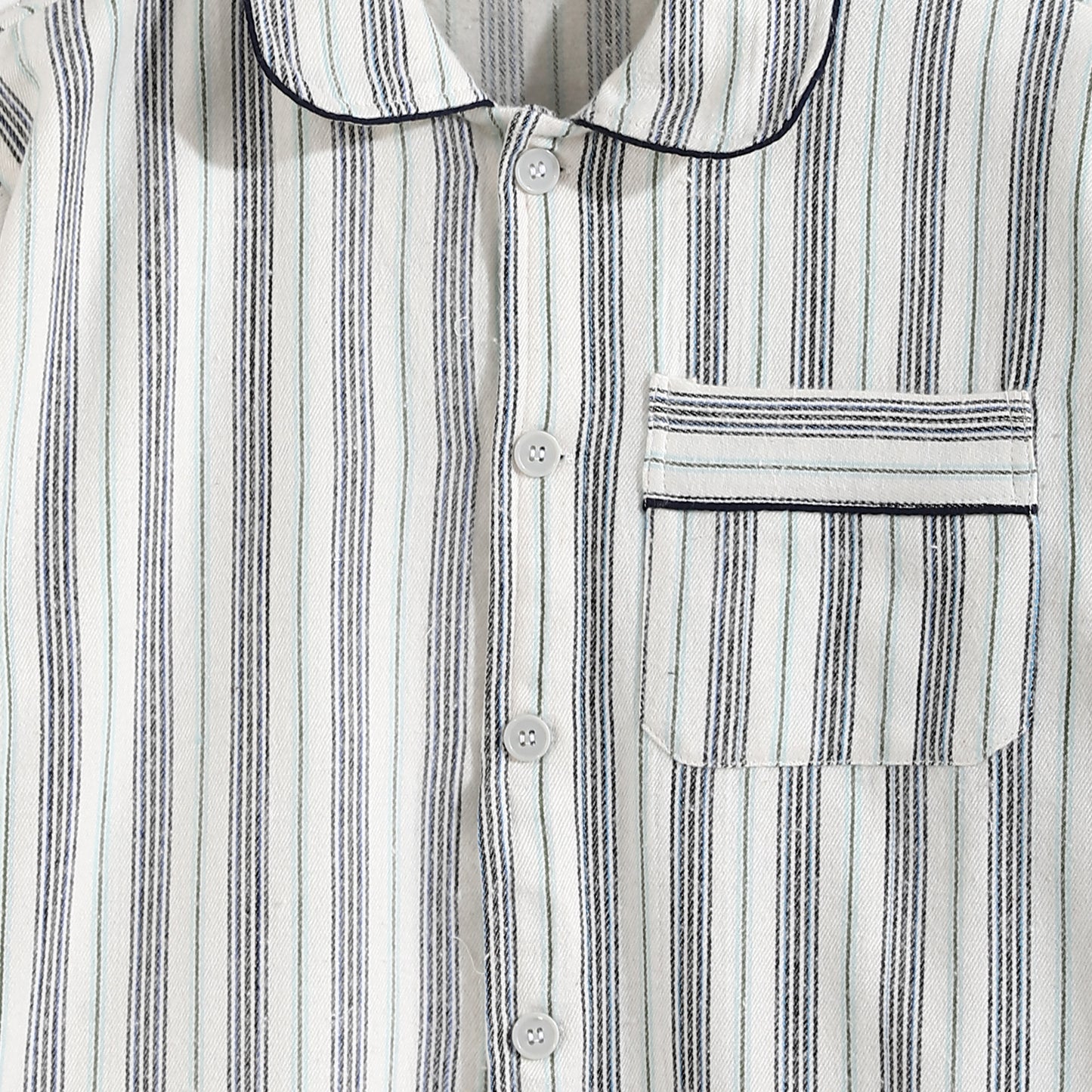 B-8014 بجامة كستور شتوي مقلمة ألوان