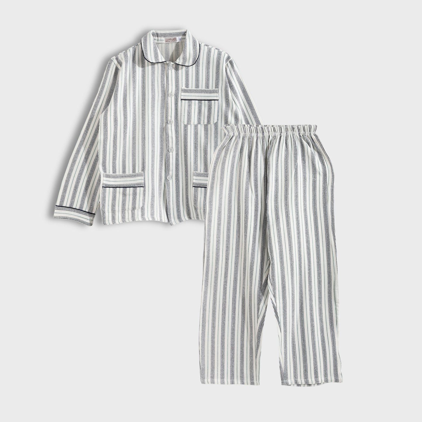 B-8014 بجامة كستور شتوي مقلمة ألوان