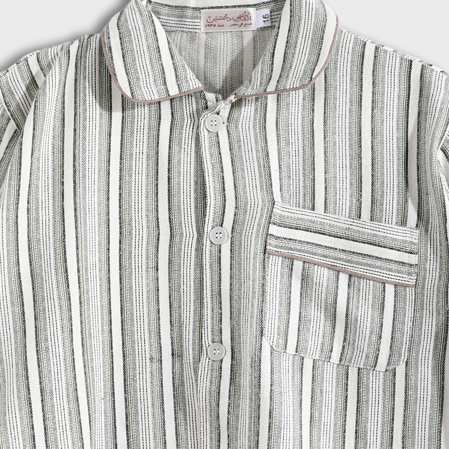 K-8014 بجامة كستور شتوي مقلمة ألوان