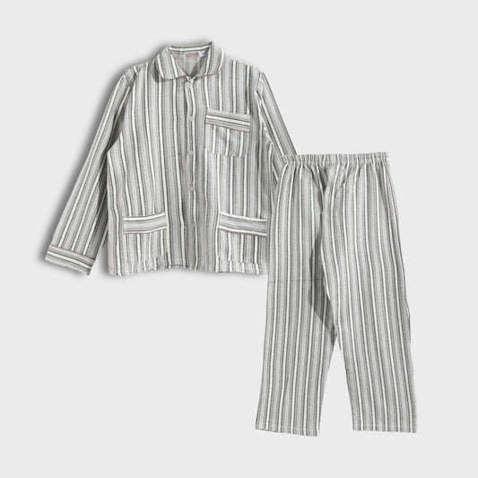 K-8014 بجامة كستور شتوي مقلمة ألوان