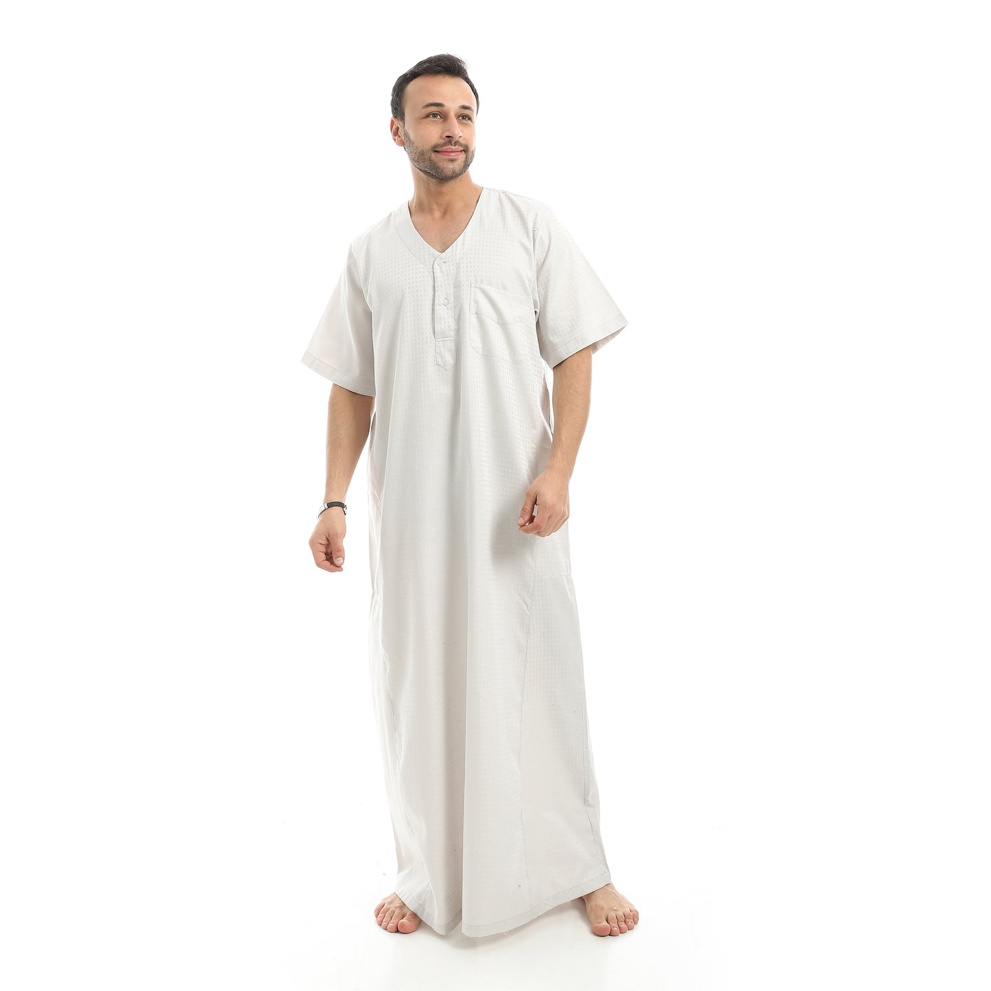 KHM7043 جلابية رجالي قطن صافي جكار