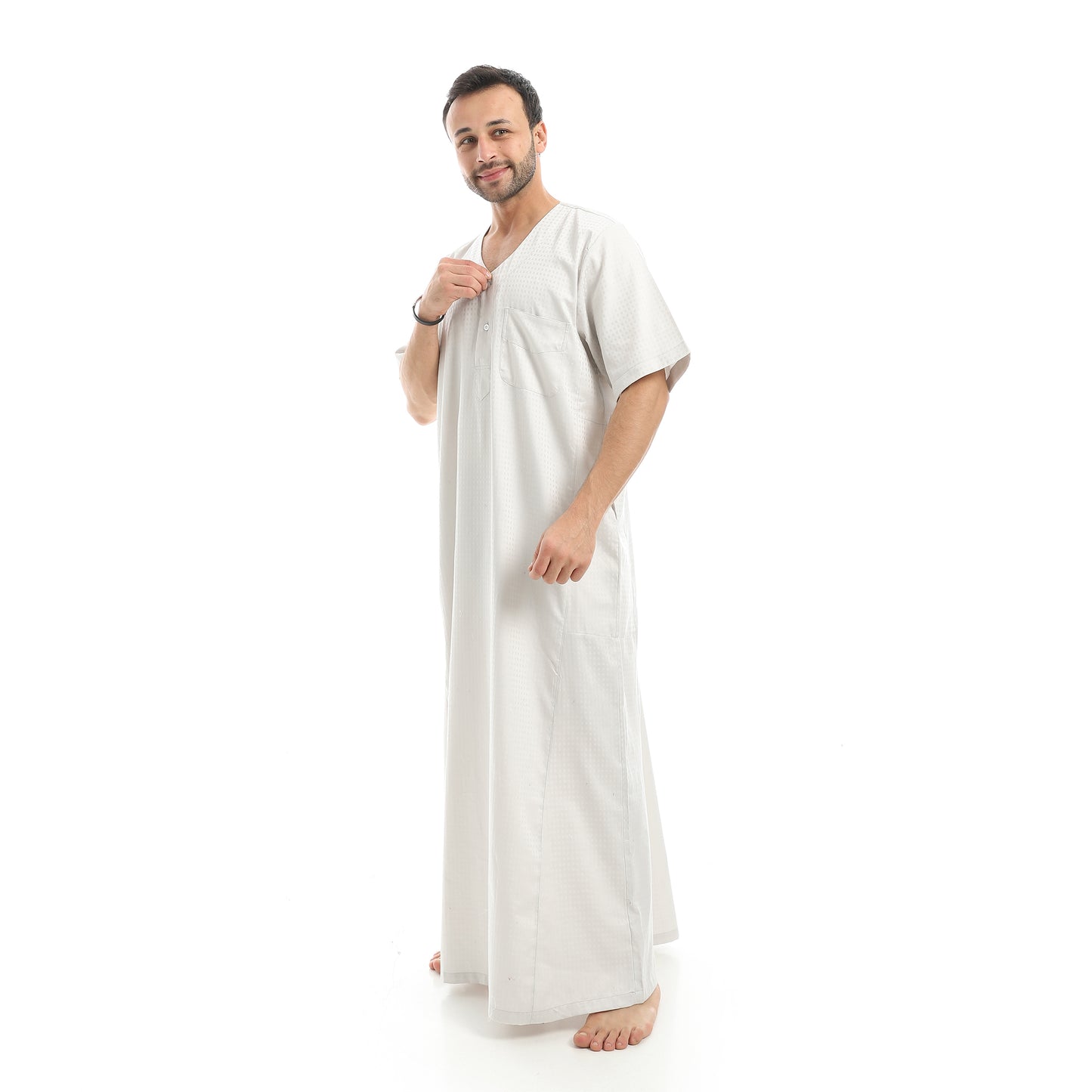 KHM7043 جلابية رجالي قطن صافي جكار