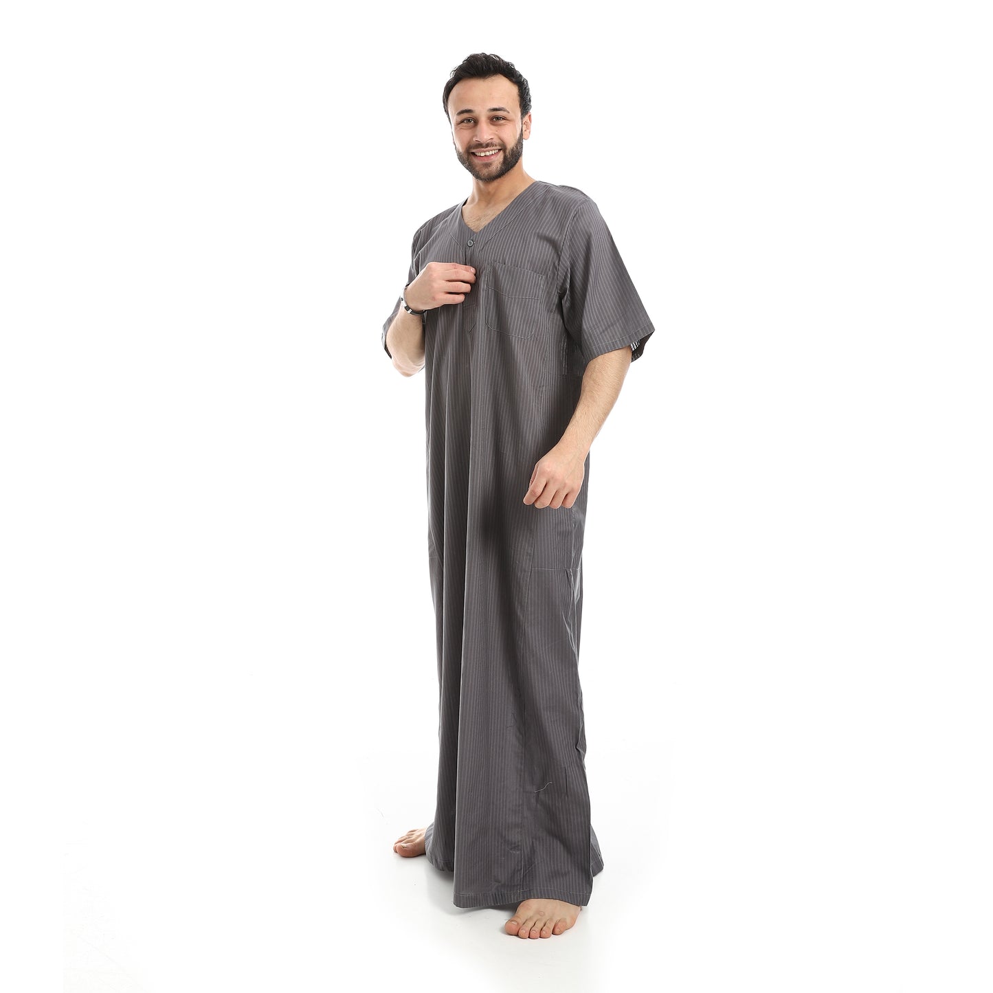 7070 جلابية رجالي رمش العين قطن صافي