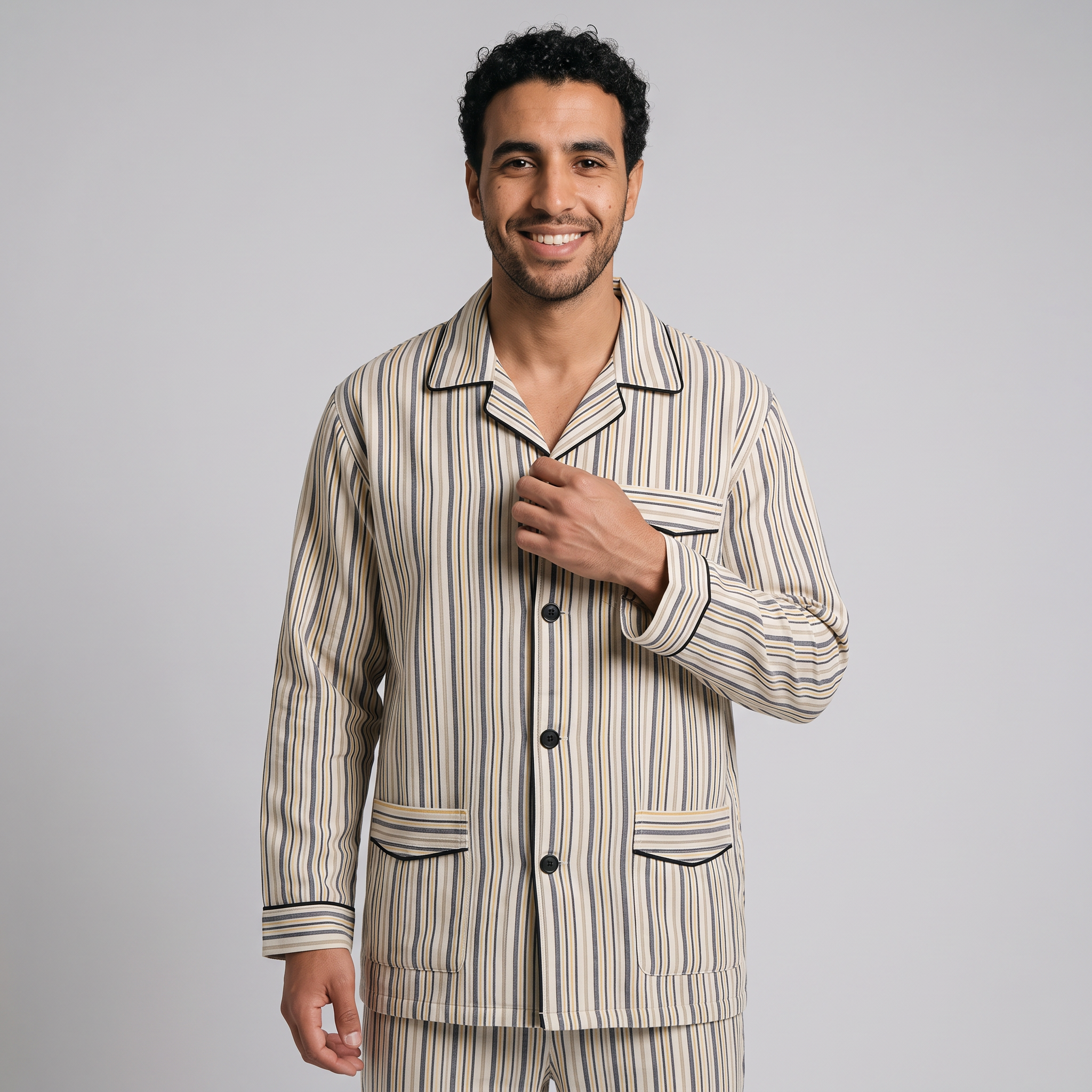 KHM-8015 بجامة مقلمة كستور شتوي Translation missing: ar.content.product_image_secondary