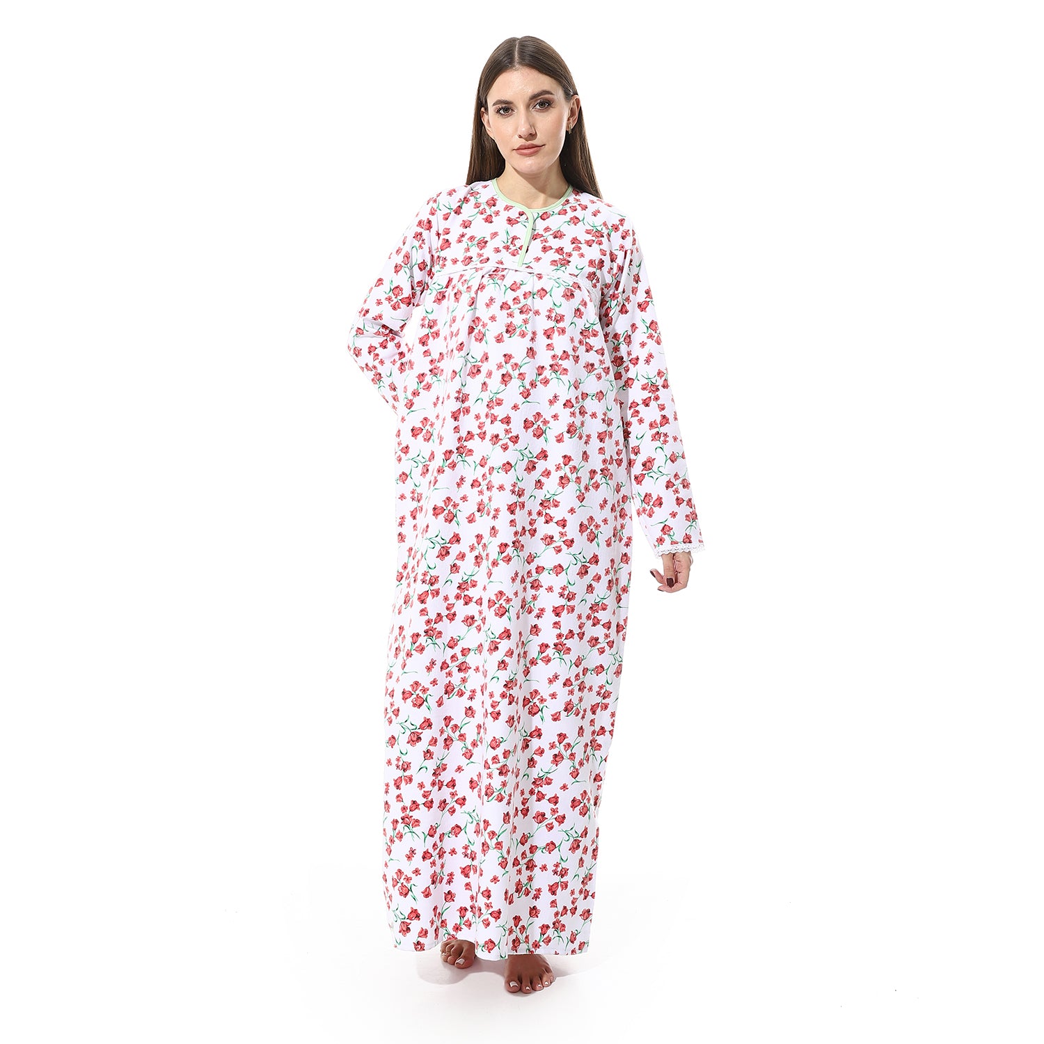 0027 قميص نوم كستور مشجر بالدانتيل Translation missing: ar.content.product_image_main