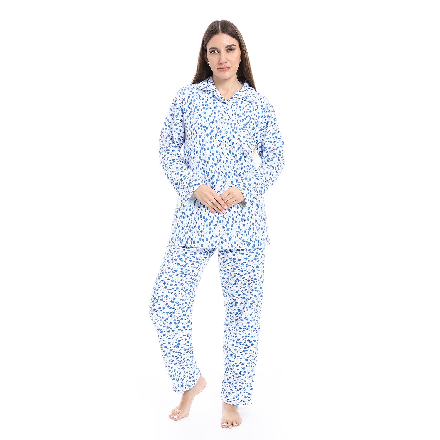KHW-12 بجامة كستور مشجرة بزراير Translation missing: ar.content.product_image_main