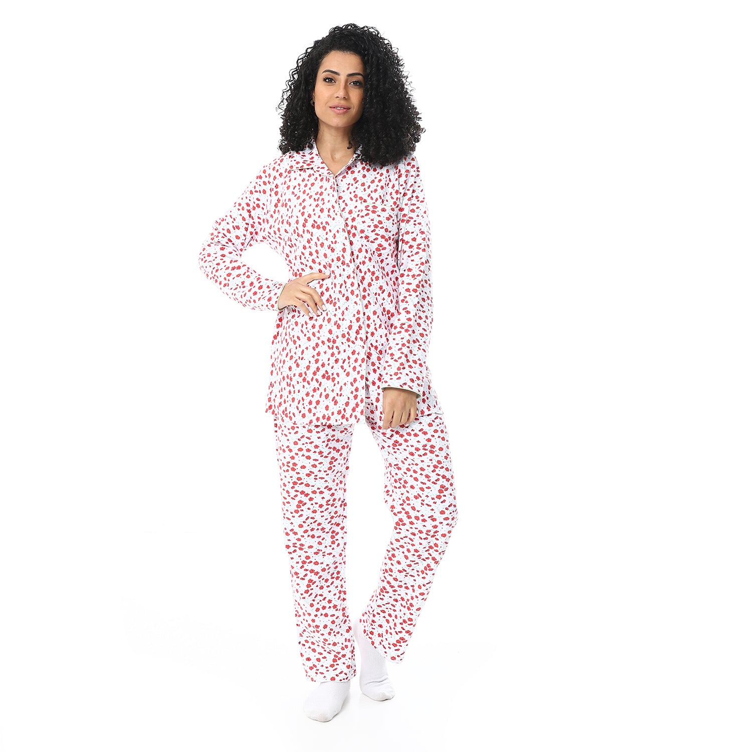 KHW-122 بجامة كستور مشجرة بزراير Translation missing: ar.content.product_image_main