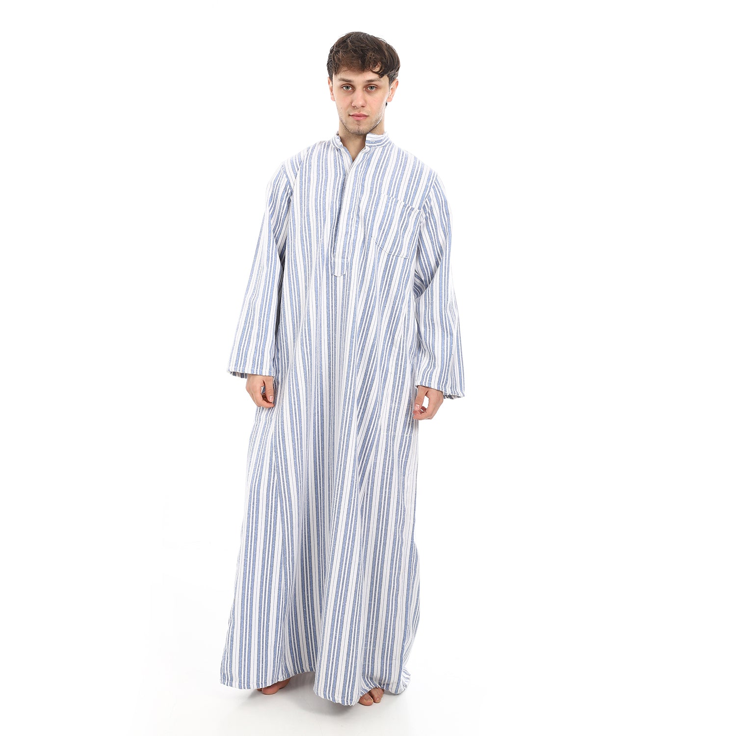 KHM-7024 جلابية رجالي كستور شتوي مقلمة Translation missing: ar.content.product_image_main