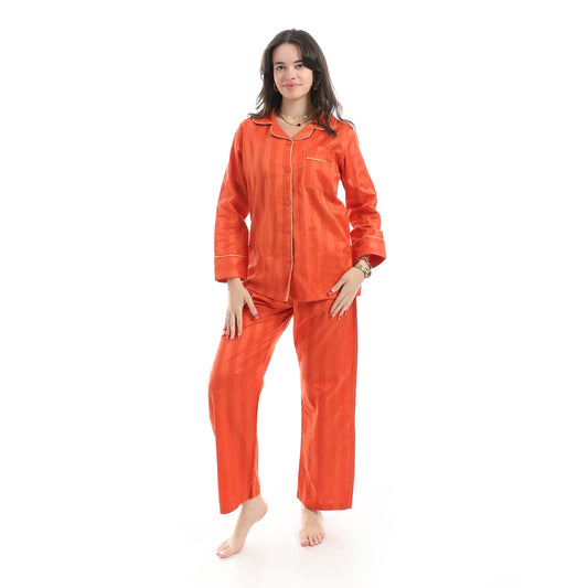 KHW-666 بجامة كلاسيك خريفي قطن صافي