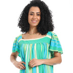 KHW993 قميص نوم فيسكوز مقلم