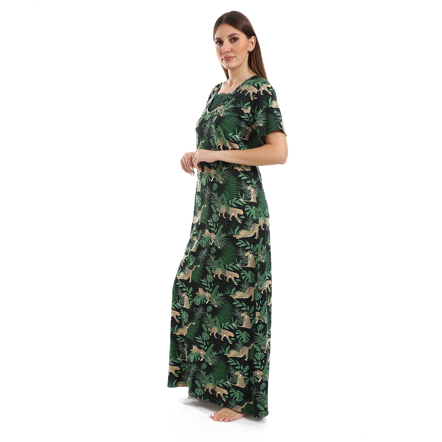 SG919 قميص نوم فيسكوز طويل مشجر Translation missing: ar.content.product_image_secondary