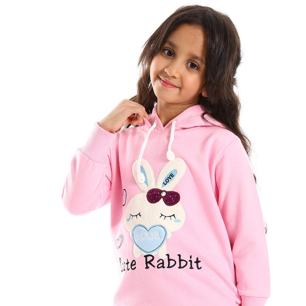 Cute Rabbit بجامة بناتي شتوي