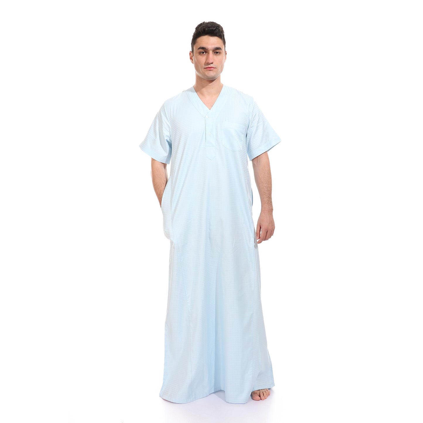 KHM07043 جلابية رجالي قطن صافي جكار