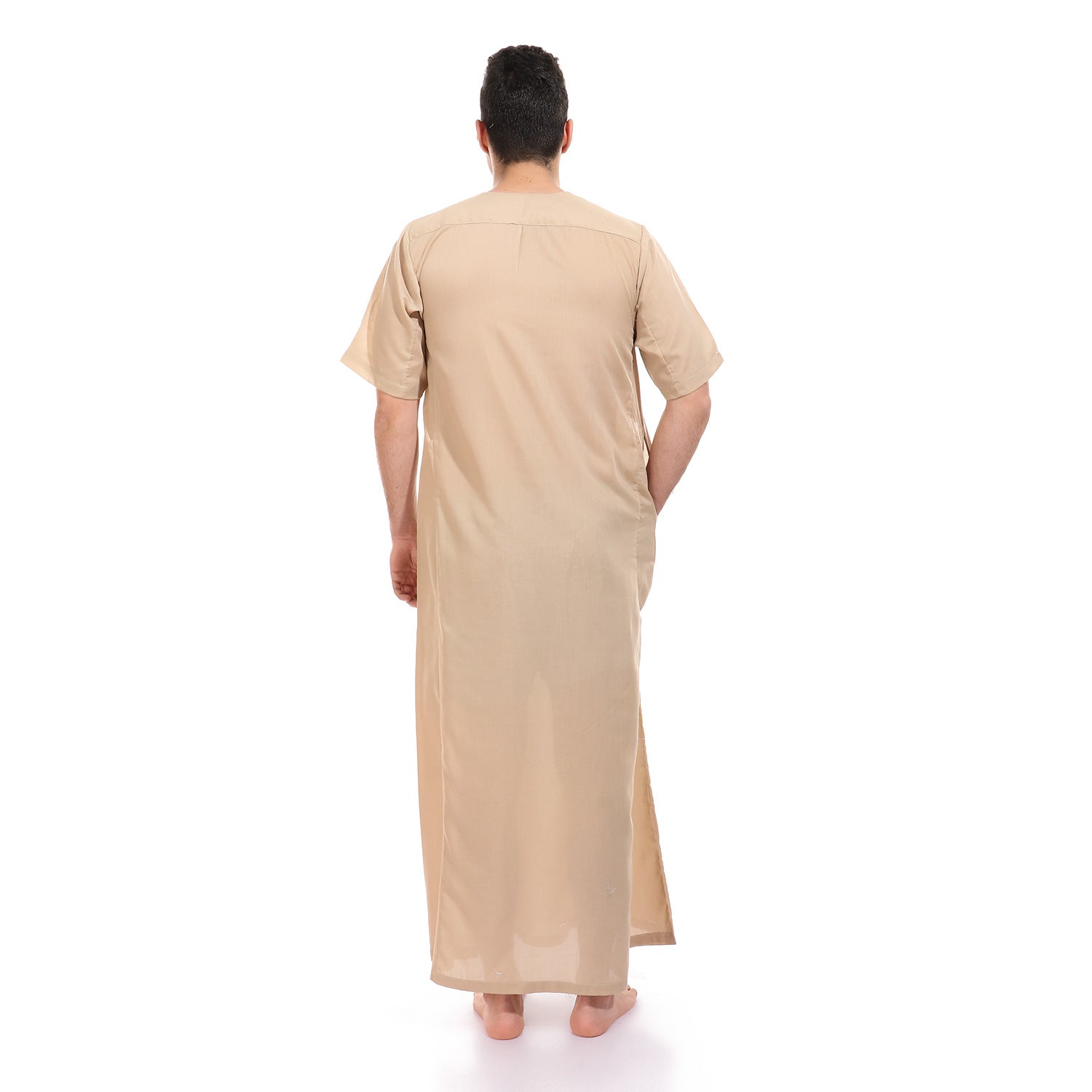 جلابية رجالي سادة بتطريز سبحة