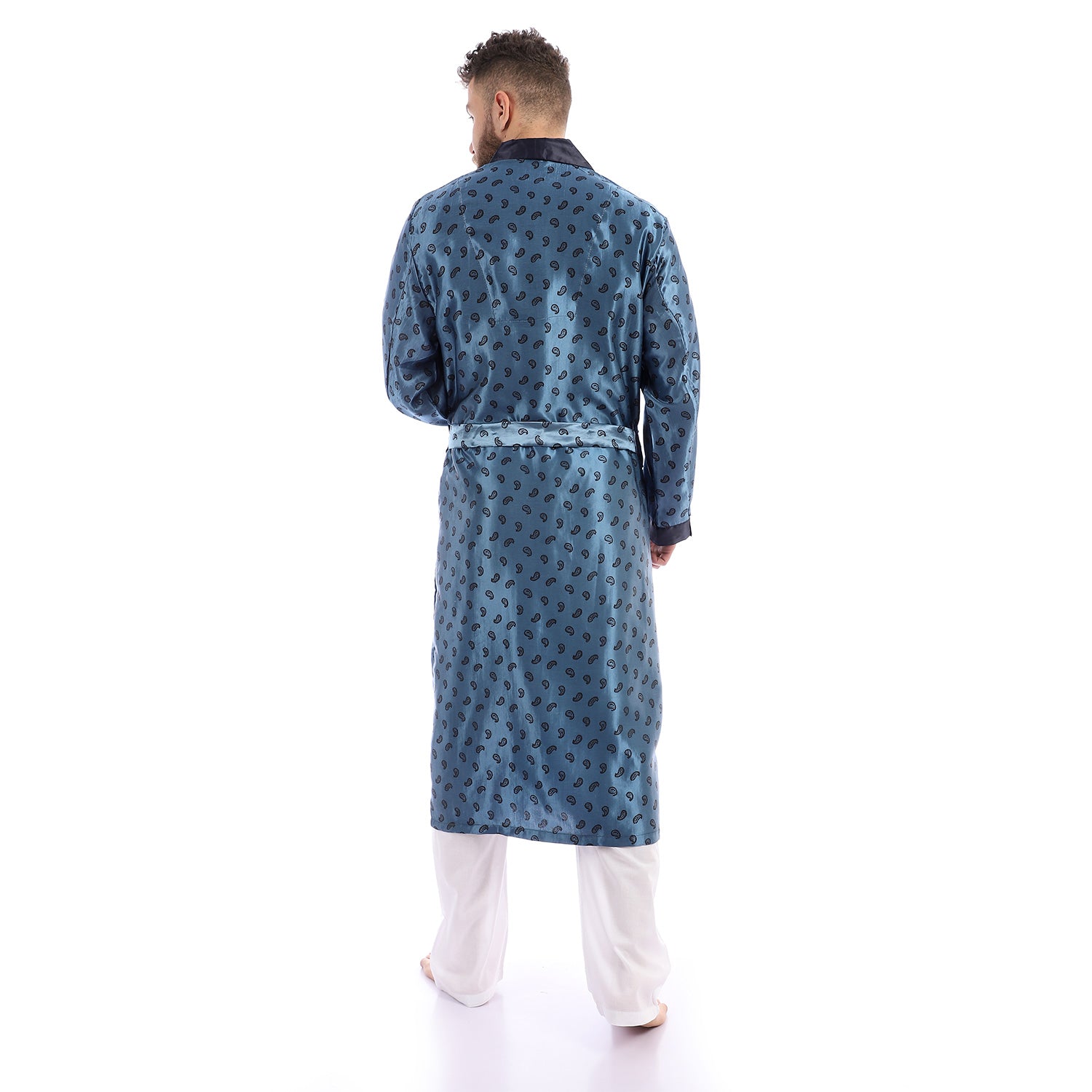 KHM8044-روب رجالي ستان رسومات